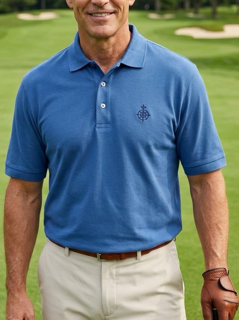 Polo Golf Ralph Lauren Polo Shirt Mens L Blue Cotton